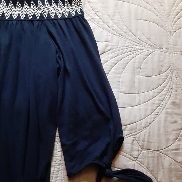 PEBBLE AND STONE/OFF THE SHOULDER BLOUSE/LARGE - Picture 4 of 7